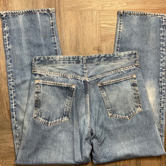 Rag Bone Fit 4 Miramar Jeans Mens 34 Light Wash Blue Faux Denim Greenwood NWT - Picture 2 of 13